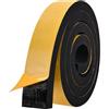 Zayejod Nastro Autoadesivo Schiuma,50mm Larghezza 10mm Spessore Strisce in Neoprene Schiuma Guarnizione in Gomma Isolante Anti-vibrazione Anti-collisione Insonorizzata Protezione per Mobili Auto, 2 metri