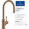 Villeroy & Boch VB-9254 00 04, Rubinetto per lavello da cucina UMBRELLA FLEX, Copper