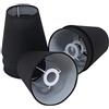 Eastlion 6 Pacchi 5.5 inch Paralume Tessuto Piccolo E14 Paralumi Lampadari Lampadario e Lampada a Muro,Nero