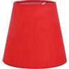 Eastlion 5.5 inch Paralume Tessuto Piccolo Clip Paralumi Lampadari Lampadario e Lampada a Muro,Rosso