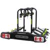 GO BIKER ZENITH 4 Portabici Gancio Traino Basculante per 4 Bici - Antifurto Integrato - Accesso Bagagliaio - Carico Max 60 kg - 15 kg per Binario