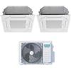 HISENSE CONDIZIONATORE HISENSE CASSETTA A 4 VIE DUAL SPLIT 9000+12000 BTU INVERTER 2AMW42U4RGC A++ R32