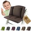 ninna-nanna by Bambiniwelt Sitzkissen Federe di ricambio Set di cuscinetti per seduta compatibile con Stokke Tripp Trapp per seggiolone Mod. 1 (marrone medio)