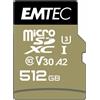 Emtec MicroSDXC 512GB SpeedIN PRO CL10 100MB/s FullHD 4K UltraHD