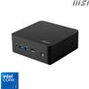 MSI Cubi NUC 1M i7 150U BB 0.84L sized PC Nero Intel SoC (Cubi NUC 1M 14th Gen i