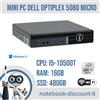 Dell Mini PC DELL Optiplex 5080 Micro Cpu i5-10500T Ram 16Gb DDR4 m.2. Sata SSD 480Gb