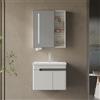 KAMALU Mobile bagno 60 cm lavabo integrato e specchio contenitore | KAM-NS60
