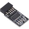 LiebeWH Modulo di Sicurezza per Crittografia TPM 2.0 Modulo LPC SPI Interfaccia 12Pin Scheda di Sicurezza Crittografia Scheda Distanza Accessorio per GIGABYTE