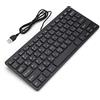 Yosoo Health Gear Tastiera Sottile Plug and Play 78 Tasti Araba Nera, e | Layout intuitivo a 78 tasti, Tastiera USB per PC Desktop Portatile Lavoro Gaming, Nera Funzionamento silenzioso con tasti a