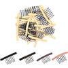 YTBYT 24 pettini per parrucca per fissare parrucca, 6 denti, clip con panno per realizzare cuffie per parrucca (biondo)