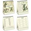 Calendario da tavolo personalizzabile Erboristeria 13,5 x 19 cm personalizzate o neutre