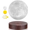 DIDWI Lampada lunare a levitazione, luce lunare a LED a levitazione magnetica, lampade lunari rotanti 3D, luci notturne rotanti, regali creativi per gli amici, decorazione della stanza (3 colori)