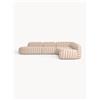 Westwing Collection Divano angolare componibile XL a righe con chaise longue Wolke