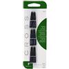 Cross 89214D - Cartuccia di ricambio per inchiostro, confezione da 6, colore: Nero