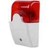 VBESTLIFE 12V Wired Strobe Sirena Allarme sonoro Strobe Red Light Sound Sirena di Allarme di Sicurezza Domestica