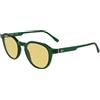 Lacoste L6052S 301 - Occhiali da Sole Verde Trasparente con Lenti Giallo Chiaro