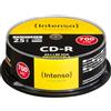 Intenso 1801124 CDR da 700 MB, Argento