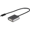 StarTech.com Adattatore USB C a DVI, Adattatore Dongle / Convertitore video USB Type C a DVI Display/Monitor 1920x1200p, Compatibile TB3, Cavo da 30 cm, Versione aggiornata di CDP2DVI (CDP2DVIEC)