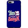 Great Family Designs Custodia per iPhone 7 Plus/8 Plus You Are Enough Retro 70s Daisy Affermazione positiva