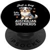 Funny Australian Shepherd Lover Gifts & Solo un ragazzo che ama i pastori australiani PopSockets PopGrip Adesivo