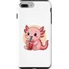 Cute Kawaii Axolotl Drinks Boba Bubble T Custodia per iPhone 7 Plus/8 Plus Carino Axolotl Kawaii Anime Bere Bubble Tea Ragazza Bambini