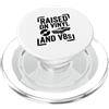 Raised On Vinyl And V8s Rialzato su vinile e V8s Retro Vintage Music And Cars PopSockets PopGrip per MagSafe