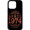 Jahrgang 1974 Geboren Limited für Damen Custodia per iPhone 15 Pro Max Compleanno Aprile 1974 Limited Edition Vintage Birthday