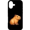 generic Custodia per iPhone 17 Pixel Capybara - Gioco retrò con disegno di animali
