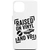 Raised On Vinyl And V8s Custodia per iPhone 13 Rialzato su vinile e V8s Retro Vintage Music And Cars