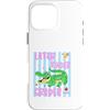 Happy Kinder Kids Co. Custodia per iPhone 16 Pro Max Più tardi Kinder Grader Alligator School Graduate