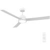 Cecotec Ventilatore da Soffitto con Luce EnergySilence Aero 452 QuickSnap White.30W, Motore DC, Diametro 132cm, 3 Pale, 3 Toni LED, Telecomando, Timer, Montaggio Rapido con Click, Installazione Facile