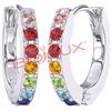 Sanico BJT725 ORECCHINI CRYSTAL HOOP STAINLESS STEEL