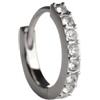 Sanico BJT992 ORECCHINI CRYSTAL HOOP STAINLESS STEEL