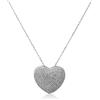 ALFIERI & ST. JOHN 925 Collana in argento 925 rodiato con pendente cuore con zirconi bianchi