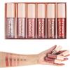 SPORTEON 6 Pezzi Lucidalabbra ad Azione Rimpolpante, Volumizzante, Brillante, Idratante - Clear Lip Plump Gloss Enhancer per Labbra Idratate (01)