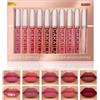 SPORTEON Rossetto Matte, 10 PCS Liquido Set, Kit lucidalabbra opaco, regalo per cosmetici a lunga durata impermeabile (01)
