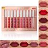 SPORTEON Set 10 PCS Rossetto Liquido Matte, Lucidalabbra a Tazza Antiaderente, per rossetto liquido opaco, regalo per cosmetici a lunga durata impermeabile (02)