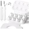 AOOSU Gommini Auricolari, 4 Paia Punte in Silicone per Airpods Pro/Pro 2, Silicone Antiscivolo con Penna Pulizia, Cancellazione del Rumore, 4 Misure (XS/S/M/L)