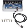 Bewinner Pannello frontale USB, 5.25 Pannello scatola hub USB anteriore interno 7 porte USB 2.0 Trasmissione dati senza perdita Pannello unità hub USB per computer da 5,25 pollici