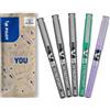 PILOT - Set di 5 V5 - Penna roller con Inchiostro liquido e punta Fine per una scrittura fluida e precisa - Asciugatura rapida, non sanguina - 3 Nero, 1 Verde, 1 Viola - Punta Fine (0,5 mm)