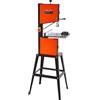 VEVOR Troncatrice a Nastro con Supporto Potenza Nominale 373W Lunghezza di Taglio max. 254 mm Altezza di Taglio max. 160 mm Tavolo in Ghisa con Luce di Lavoro a 360° per Lavorazione del Legno