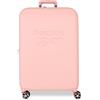 Reebok Franklin, valigia da cabina, set valigie, realizzato in ABS, materiale resistente e leggero, chiusura TSA, quattro ruote doppie a rotazione multidirezionale, di Joumma Bags, CARNE, 48x70x28 cm,