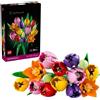 LEGO Botanicals Bouquet di Tulipani Idea Regalo Festa della Mamma Set di Fiori Finti