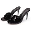 👠 Sandali Donna Tacco Alto Vernice Mules Open Toe Eleganti Estate