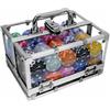 Modiano Box in alluminio trasparente - 400 chips da 14g