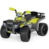 Peg Perego PEG Polaris Sportsman Pro Citrus, Potente Quad Elettrico con Batteria Ricaricabile da 24V, 2 Motori Silenziosi 420W, Ruote Gommate, Radio, Fari e Musica, Cruscotto Multifunzione