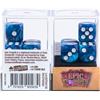 Epic Forge Set di 5 dadi 6 facce - Blue Pearl