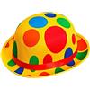 W WIDMANN MILANO Party Fashion Widmann Srl Bombetta Clown in Raso per Adulti Cappelli, Calotte e Copricapi, Multicolore, WDM03119
