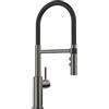 BLANCO CATRIS-S Flexo satin dark steel | alta pressione | con tubo estraibile | cambio di getto trasparente in getto doccia | cartuccia ceramica | qualità garantita e risparmio d'acqua