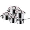 WMF Function 5 Pezzi Set di Pentole Batteria in Acciaio Inox 18/10 Cromargan